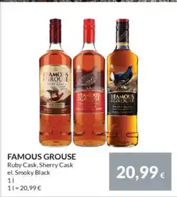 Nielsen's Discount FAMOUS GROUSE Ruby Cask, Sherry Cask tilbud