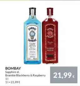 Nielsen's Discount BOMBAY Sapphire el. Bramble Blackberry & Raspberry tilbud