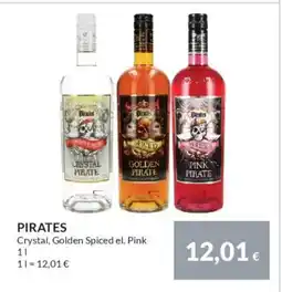 Nielsen's Discount PIRATES Crystal, Golden Spiced el. Pink tilbud