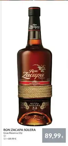 Nielsen's Discount RON ZACAPA SOLERA Gran Reserva 23y tilbud