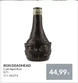 Nielsen's Discount RON DEADHEAD Cask Aged Rum tilbud