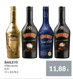 Nielsen's Discount BAILEYS Olika sorter tilbud