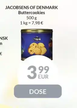 Nielsen's Discount JACOBSENS OF DENMARK Buttercookies tilbud