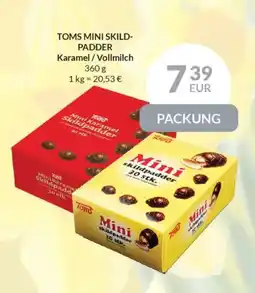 Nielsen's Discount TOMS MINI SKILD- PADDER Karamel/Vollmilch tilbud
