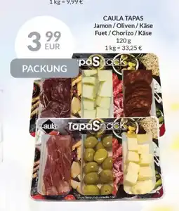 Nielsen's Discount CAULA TAPAS Jamon/Oliven/Käse Fuet/Chorizo / Käse tilbud