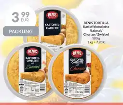 Nielsen's Discount BENIS TORTILLA Kartoffelomelette Natural/ Chorizo / Zwiebel tilbud