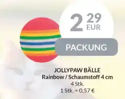 Nielsen's Discount JOLLYPAW bälle rainbow/schaumstoff tilbud