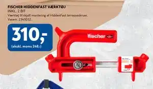Davidsen FISCHER HIDDENFAST VÆRKTØJ tilbud