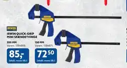 Davidsen IRWIN QUICK-GRIP MINI SPÆNDETVINGE tilbud