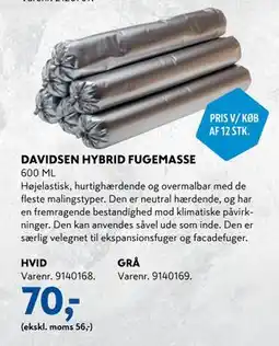 Davidsen DAVIDSEN HYBRID FUGEMASSE tilbud