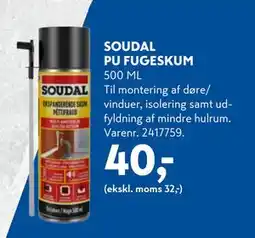 Davidsen SOUDAL PU FUGESKUM tilbud