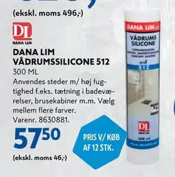 Davidsen DANA LIM VÅDRUMSSILICONE 512 tilbud