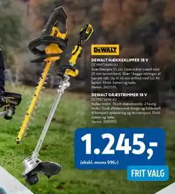 Davidsen DEWALT GRÆSTRIMMER 18 V tilbud