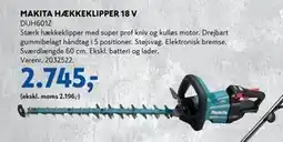 Davidsen MAKITA HÆKKEKLIPPER 18 V tilbud