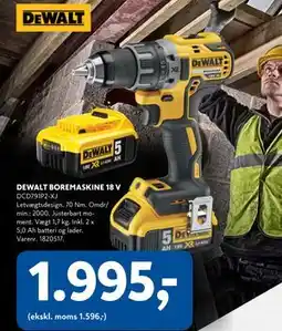 Davidsen DEWALT BOREMASKINE 18 V tilbud