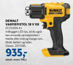 Davidsen DEWALT VARMEPISTOL 18 V XR tilbud