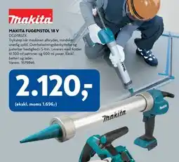 Davidsen MAKITA FUGEPISTOL 18 V tilbud