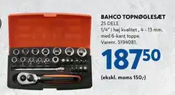 Davidsen BAHCO TOPNØGLESÆT tilbud