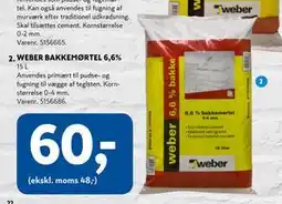Davidsen WEBER BAKKEMØRTEL 6,6% tilbud