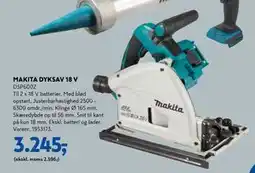 Davidsen MAKITA DYKSAV 18 V tilbud
