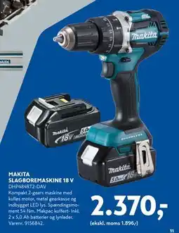 Davidsen MAKITA SLAGBOREMASKINE 18 V tilbud