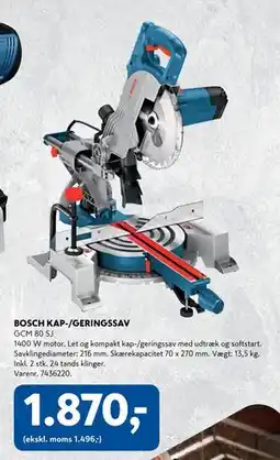 Davidsen BOSCH KAP-/GERINGSSAV tilbud