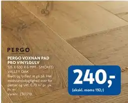 Davidsen PERGO VOXNAN PAD PRO VINYLGULV tilbud