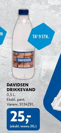 Davidsen DAVIDSEN DRIKKEVAND tilbud