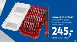 Davidsen MILWAUKEE BITSSÆT tilbud