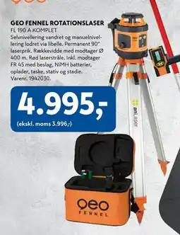 Davidsen GEO FENNEL ROTATIONSLASER tilbud