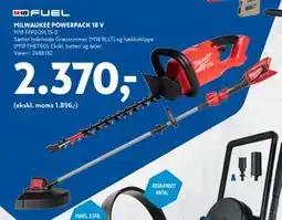 Davidsen MILWAUKEE POWERPACK 18 V tilbud