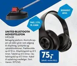 Davidsen UNITED BLUETOOTH HOVEDTELEFON tilbud
