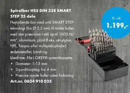 Würth Spiralbor HSS DIN 338 SMART STEP 25 dele tilbud