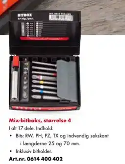 Würth Mix-bitboks, størrelse 4 tilbud