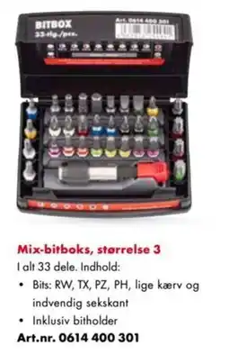Würth Mix-bitboks, størrelse 3 tilbud