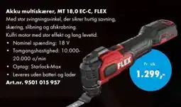 Würth Akku multiskærer, MT 18,0 EC-C, FLEX tilbud