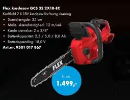 Würth Flex kædesav GCS 35 2X18-EC tilbud