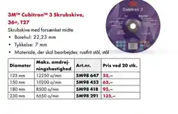 Würth 3M™ Cubitron™M 3 Skrubskive, 36+, T27 tilbud