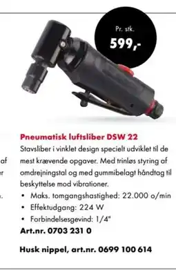 Würth Pneumatisk luftsliber DSW 22 tilbud