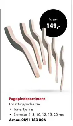 Würth Fugepindesortiment tilbud