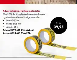 Würth Advarselsbånd, farlige materialer tilbud