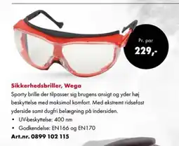 Würth Sikkerhedsbriller, Wega tilbud