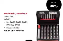 Würth RW-bitboks, størrelse 4 tilbud