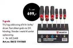 Würth T-greb tilbud