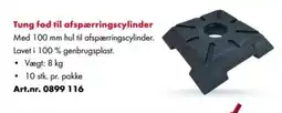 Würth Tung fod til afspærringscylinder Med 100 mm hul til afspærringscylinder. Lavet i 100% genbrugsplast. tilbud