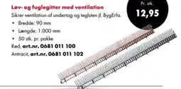 Würth Løv- og fuglegitter med ventilation tilbud
