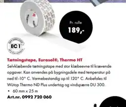 Würth Tætningstape, Eurasol®, Thermo HT tilbud