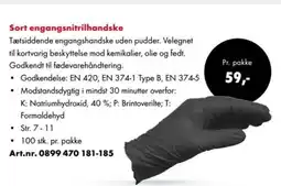 Würth Sort engangsnitrilhandske tilbud