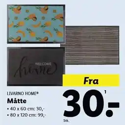 Lidl Livarno Home Måtte tilbud