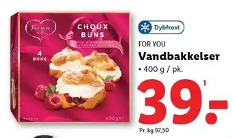 Lidl For You Vandbakkelser tilbud